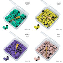 100pcs/box Nail Art Sanding Bands Pink Green Purple Grinding Sand Ring Bit for Electric Drill Machine Accessories Manicure Tools