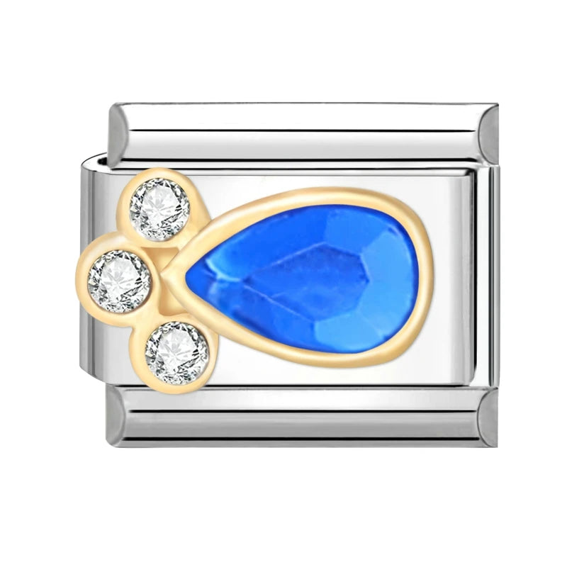 3D Charm Bracelet Rabbit Sun Flower Moont Italian Charm Links Fit 9mm Bracelet Stainless Steel Jewelry DIY Making Birthday Gift