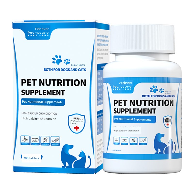 Pederver Pet COMLEX Vitamin Trace Elements Chondroitin Probiotics Fish Oil Calcium Tablets Cat and Dog Nutrition Products