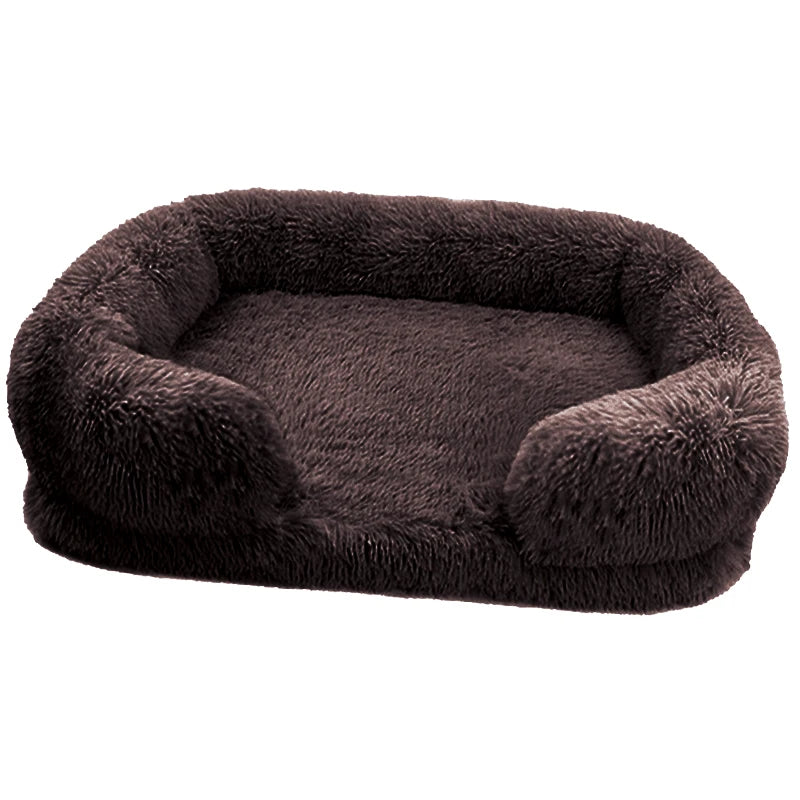 New Large Dog Bed Dog Plush Pet Bed Winter Thickened Pad Dog Sleeping Bed Sofa Removable Pad Dog Small Large Dog square kennel