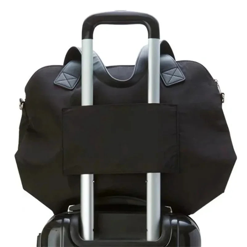 New Sanrio Hello Kitty Y2K Shoulder Bag Cute Folding Big Travel Bag San Liou Casual HandbagCartoon Versatile Handbag Portable