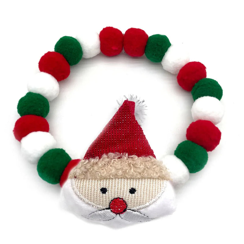 20pcs Christmas Cute Ball Collars Small Dog Bow Ties Neckties Dog Supplies Grooming Accessories for Small Middle Large Dog