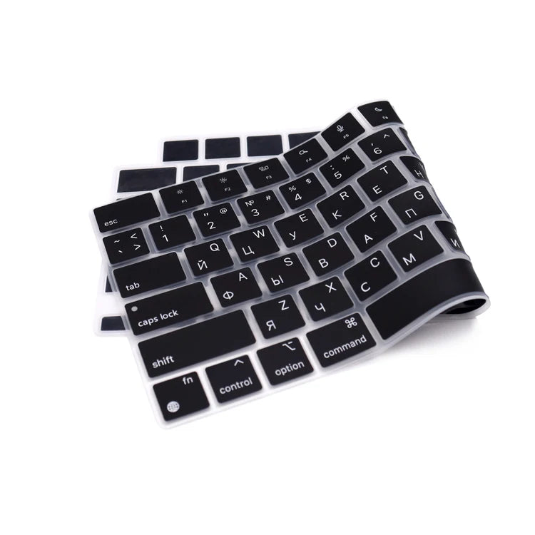 Russian language for 2024-2021 M3 M2 MacBook Air 15" (A3114 A2941) MacBook Air 13.6" (A3113 A2681) Silicone Keyboard Cover Skin