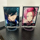 Hot Anime BLUE LOCK Figures Bachira Meguru Itoshi Sae Rin Itoshi Cosplay Acrylic Stand Model Plate Desk Decor Standing Sign