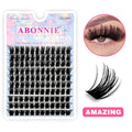 Abonnie Lash Clusters DIY Eyelash C/D Curl Mega 60 Segmented Fluffy Volume Individual Clusters Lashes
