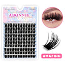رموش Abonnie Lash Clusters DIY C/D Curl Mega 60 Segmented Fluffy Volume Single Clusters