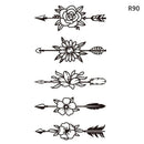 1Sheet Waterproof Temporary Tattoo Sticker 3D Butterfly Theme Fake Tattoo for Women Body Leg Arm Art