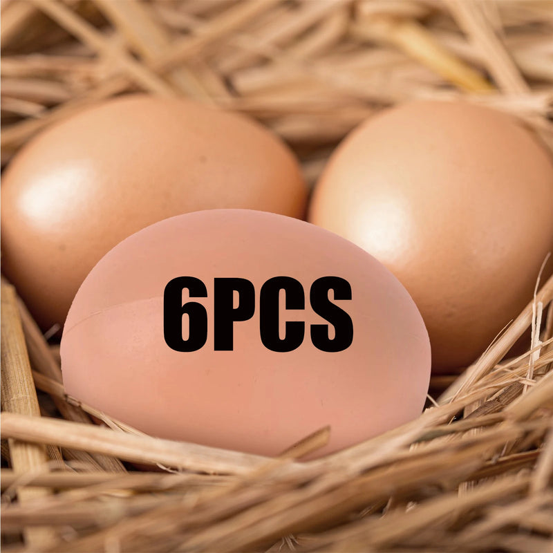 6/12Pcs Plastic Eggs Chicken House Small Fake Eggs Farm Animal Supplies Cages Accessories Guide Chicken Nest Egg Painting