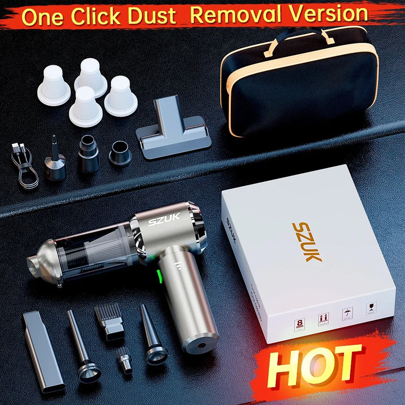 SZUK Car Vacuum Cleaner 985000PA Handheld Wireless Powerful Portable Vacuum Cleaner Home Appliance Cleaning Machine Car Cleaner