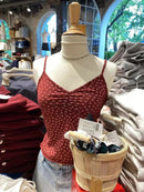 Folds V-neck Bow Black Tank Tops Women Lace Trim Cotton Sleeveless Slim Cropped Camisole Solid Vintage Sweet Summer Crop Top Y2k