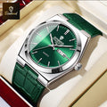 BINBOND New Authentic Youth Men's Quartz Watchwith Fashion Leather Strap Waterproof Luminous Calendar Luxury Business Men Watch