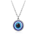 Vintage Türkiye Blue Eye Pendant Necklace Women's Earrings Blue Medusa Devil's Eye Party Lucky Earrings Fashion Jewelry Set Gift