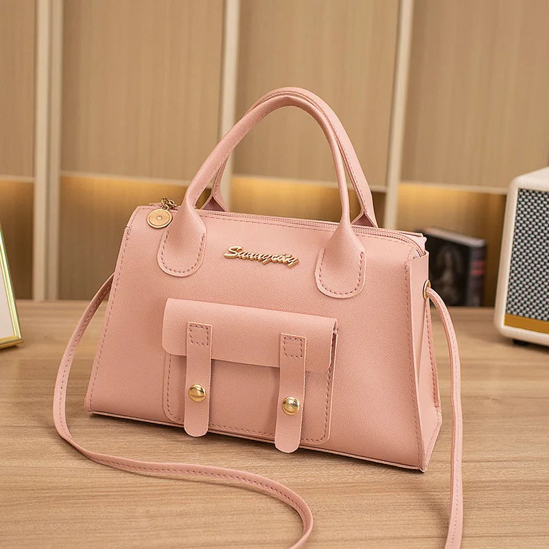 Women's Bag New Korean Version Beautiful,Fashionable, Simple, Solid Color Crossbody Small Square Bag, Small Design, Shoulder Bag