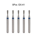 5Pcs/Bag Dental Diamond Burs Drill FG 1.6mm Bur For High Speed Handpiece Denspay Dental Bur Polishing Whitening Lab Material