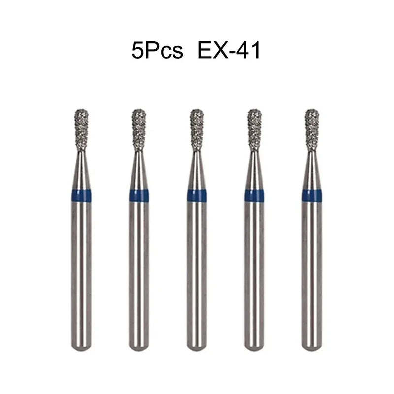5Pcs/Bag Dental Diamond Burs Drill FG 1.6mm Bur For High Speed Handpiece Denspay Dental Bur Polishing Whitening Lab Material