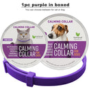 Pet Calming Collar for Cats Effective Relief Reduce Anxiety Stress Pheromones Relaxing Breakaway Collar for Kittens Puppies Dogs