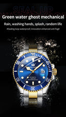 OLEVS Men Automatic Watch Luxury Diving Watch Waterproof Luminous Stainless steel Business Mechanical Watch for Men reloj hombre