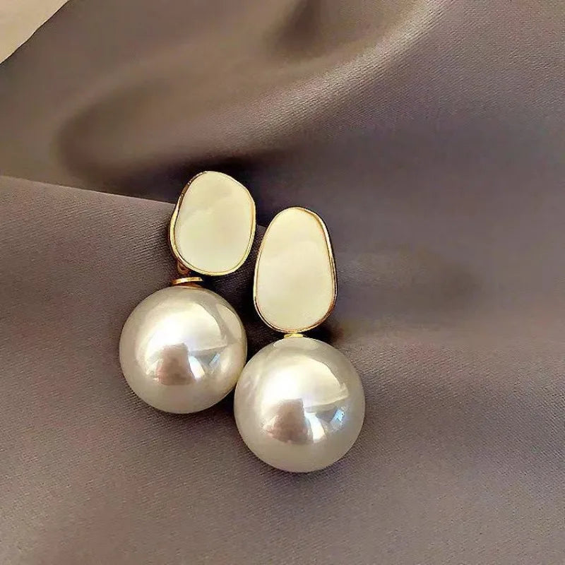 Arrival Korean Light Luxury Elegant Imitation Pearl Dangle Earrings For Women Fashion Sweet Water Drop Jewelry Gifts 2023 New