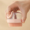 Silicone Shampoo Head Scalp Massage Brush Silicone Body Brush Hair Washing Comb Bath Spa Shower Brush Add Liquid Bathing Brush