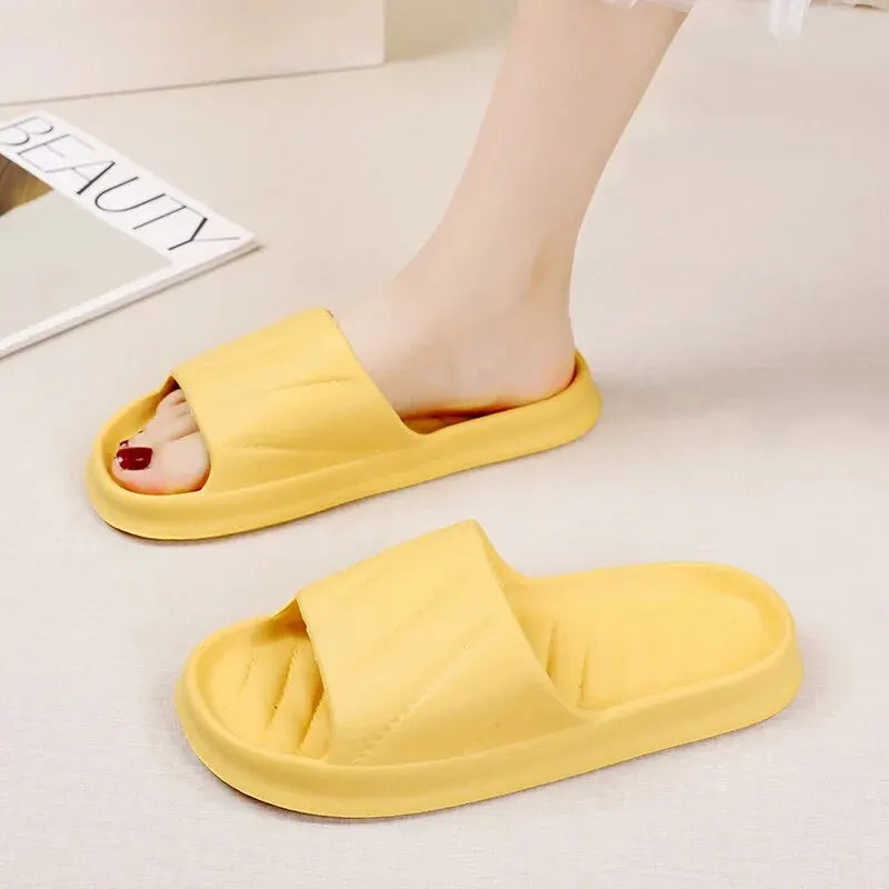 Women's Indoor Non-slip Slippers Couple Home Slides EVA Soft Sole Light Weight Summer New Lovers Leisure Shower Shoes