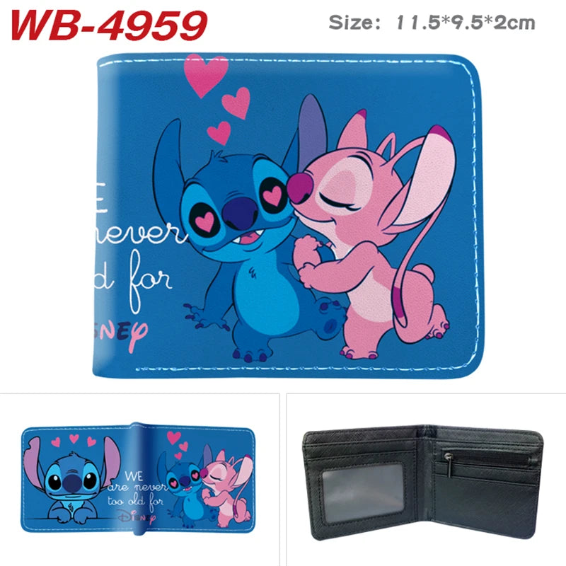 Miniso Cartoon Stitch Wallet Short Purse with Coin Pocket