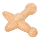 Trigger Point Massager Tool Cross Shaped Boost Metabolism Lymphatic Drainage Relaxes Muscles Wooden Massage Tool