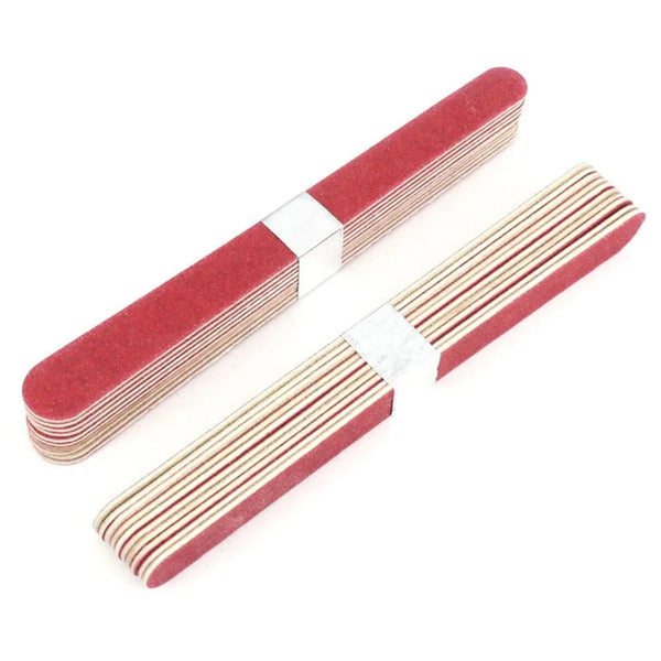 10 Pcs Professional Double-Side Nail File for Manicure Nail Buffer Files Sandpaper Nail Sanding Grinding Nail Art Care Tool