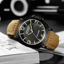 Automatic Watches for Men Mechanical Genuine Brown Leather Yellow Green Military 44mm Luxury Rose Gold Reloj Hombre Baratos