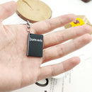 Anime Death Note Keychain Double L Black Notebook Pendant Keyring Cospaly Key Props for Women Men Jewelry Gifts Accessories