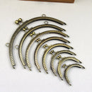 LIONSEN 6.5/7.5/8.5/10.5/12.5/15/20cm DIY Metal semicirc Frame Purse Handle Coin Bags Metal Kiss Clasp Lock Frame Accessories