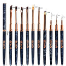 1pcs Marbled Nail Brush Gel Brush For Manicure Acrylic UV Gel Extension Pen Nail Polish Painting Drawing Brush Liner Nail Brush