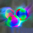 Pet Light Up Toy Ball Glowing LED Puppy Flashing Elastic Ball Toy Color Light TPR Ball Interactive Toys For Cats Small Dogs