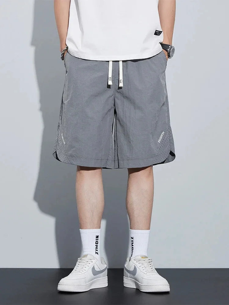 2024 New Summer Men's Shorts Sportswear Light&Thin Quick Dry Nylon Loose Sweat Short Pants Big Size Gym Casual Shorts 8XL