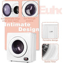 3.5 Cu Ft Compact Laundry Dryer 3 Front Load Stainless Steel Clothes Dryers with Exhaust Pipe Portable Dryer