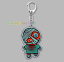 Hot Horror Game Chibis Keychains for Accessories Bag Cute Jimmy Curly Anya Sallyface Keyrings Jewelry Friends Gamer Gaming Gifts