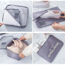 7/piece Travel Storage Bag Waterproof Organizing Clothes Travel Essentials Travelling Accesories Packing Multifunction Set Pouch