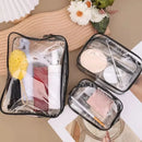 Transparent Cosmetic Bag PVC Women Zipper Clear Makeup Bags Beauty Case Travel Make Up Organizer Storage Bath Toiletry Wash Bag