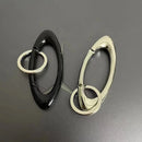 Fashion Women Men Metal Carabiner Multifunctional Keychain Oval Mountaineering Belt Buckle Accessories Key Ring Unisex