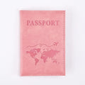 Airplane Passport Cover  Women Men Travel Passport Case Leather Pink Cute Passport Wallet Purse Girl PassportHolder