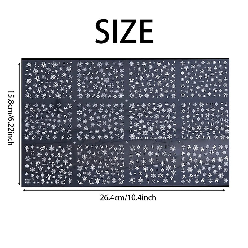 12pcs Nail Stickers Flower Leaf Lace Design Geometry Line Nail Art Sliders Manicure Polish Decal Wrap Decorations Wholesale