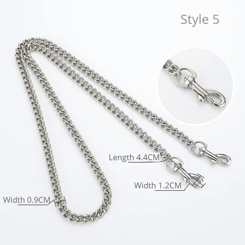 Silver Bag Chain Transformation Accessories Bag Straps Replacement Underarm Crossbody Shoulder Strap Metal Armpit Bag Chains