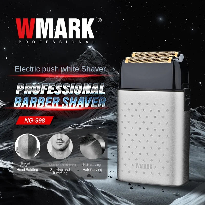 WMARK new hair clipper NG-998 stainless steel etching titanium mesh men's hair hair oil brightener