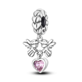 925 Sterling Silver Boy Girl and Heart Shape Pendant Charm Couple Lovers Bead Fit Pandora Original Bracelet DIY Jewelry Making