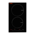 VEVOR 2 Burners Electric Induction Cooktop Stove Hob Built-in Burner Cooker Sensor Touch Control Magnetic Cooker Hot Plate