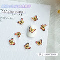 30PCS 3D Acrylic Butterfly Nail Art Charms Parts Glitter Accessories For Manicure Decor Nails Decoratoin Supplies Material Tool