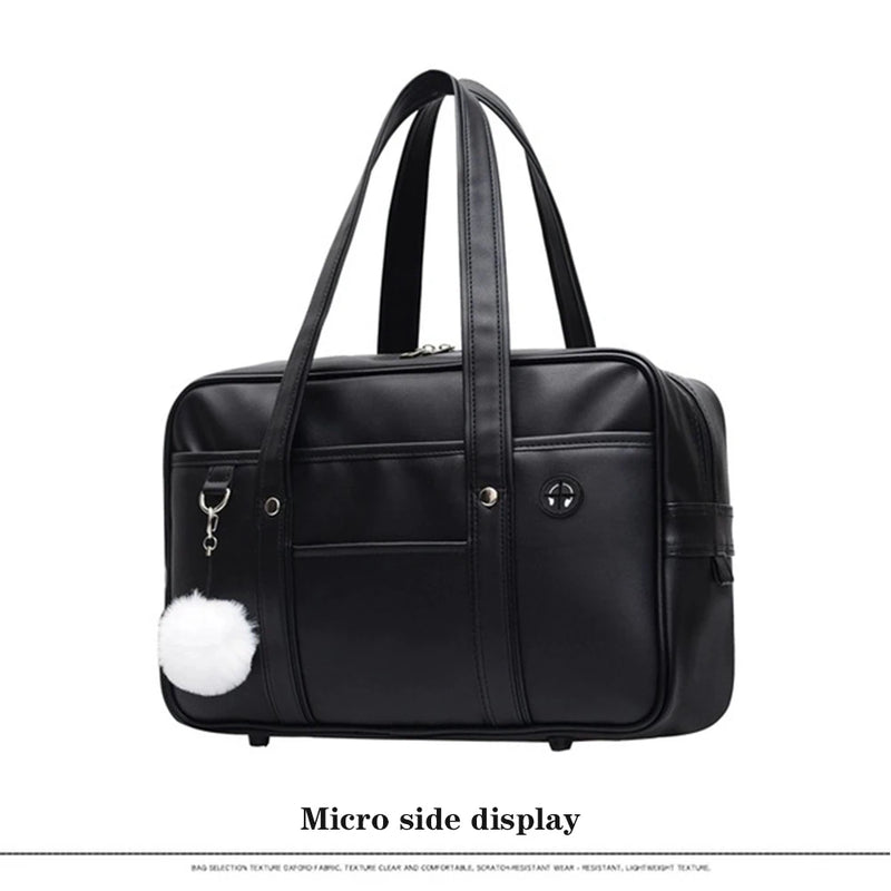 Japanese two-dimensional student JK uniform bag girl PU schoolbag COS wear-resistant waterproof one-shoulder Messenger handbag