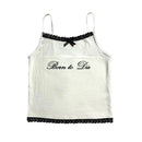 EMO Lace Y2k Tank Top Harajuku Letter Print Rock Goth Retro Crop top Streetwear Punk Sleeveless T-shirt Hiphop Spice Girls Sling