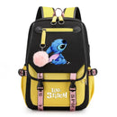 Disney Lilo Stitch Backpacks Teenager USB Charging Laptop Backpack Women Men Rucksack Travel Bag Mochila