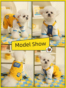 Hoopet Autumn and Winter Clothing Bichon Dog Heattech Suspenders