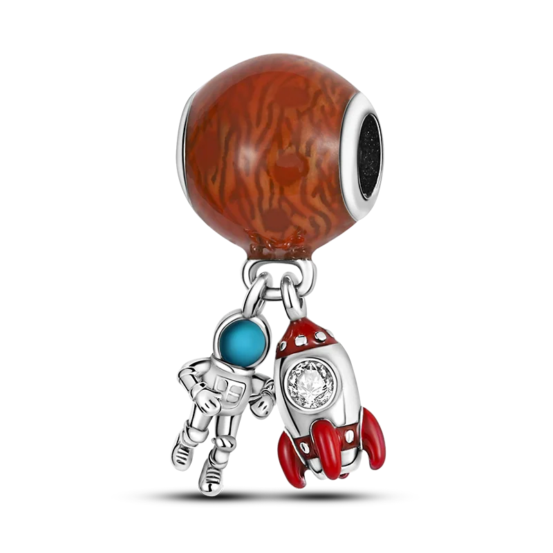 925 Sterling Silver Boy Girl and Heart Shape Pendant Charm Couple Lovers Bead Fit Pandora Original Bracelet DIY Jewelry Making